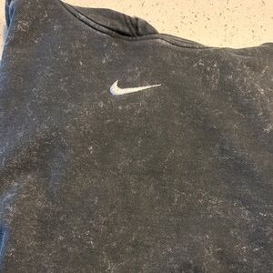 Nike distressed black hoodie